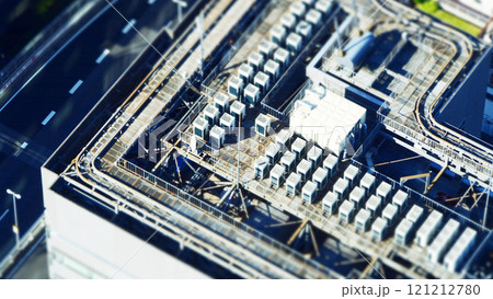 ビルの屋上の空調システム　チルトシフト 121212780