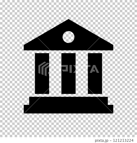 Bank or government building icon 121213224