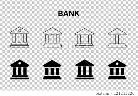 銀行與政府大樓圖示集 121213226