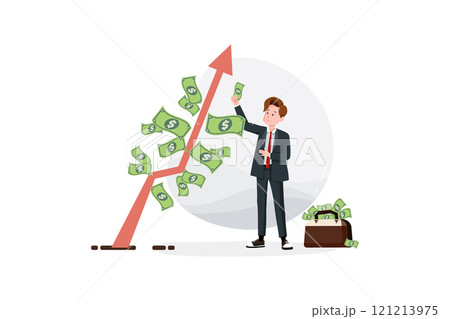 Business Activities Illustration concept. Flat illustration isolated on white background 121213975