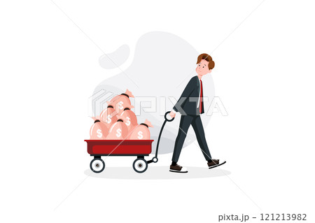 Business Activities Illustration concept. Flat illustration isolated on white background 121213982