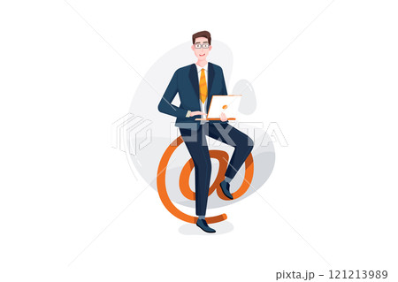 Business Activities Illustration concept. Flat illustration isolated on white background Business Activities Illustration concept. Flat illustration isolated on white background 121213989