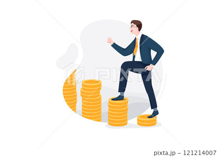 Business Activities Illustration concept. Flat illustration isolated on white background 121214007