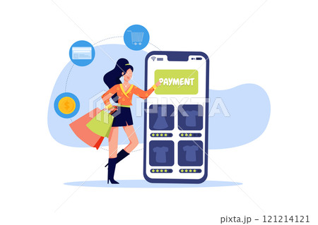 Finance Accounting Illustration concept. A flat illustration isolated on white background 121214121