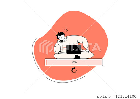 Empty States Illustration concept on white background 121214180