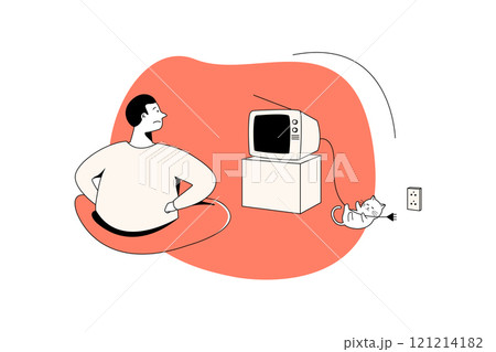 Empty States Illustration concept on white background 121214182