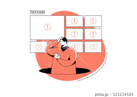 Empty States Illustration concept on white background 121214185
