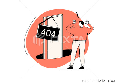 Empty States Illustration concept on white background 121214188