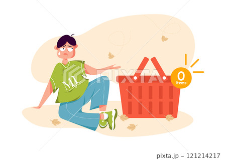 Empty States Illustration concept on white background Empty States Illustration concept on white background 121214217