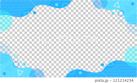 幾何圖案01傳單/網頁/影片背景資料16:9尺寸淺藍色藍色青色 121214234