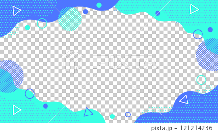 幾何圖案02傳單/網頁/影片背景資料16:9尺寸淺藍色藍色青色 121214236