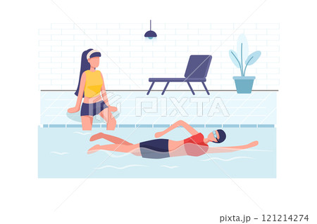 Sport Activities Illustration concept on white background 121214274