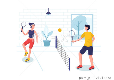 Sport Activities Illustration concept on white background 121214278