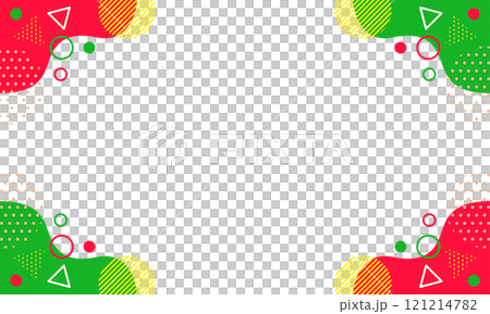 流行幾何圖案背景素材21紅黃綠聖誕風格 121214782
