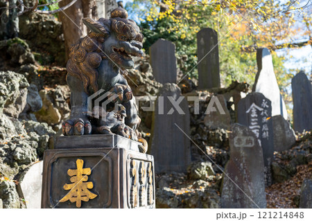 迫力ある獅子の石像 成田山新勝寺 迫力ある獅子の石像 成田山新勝寺 121214848