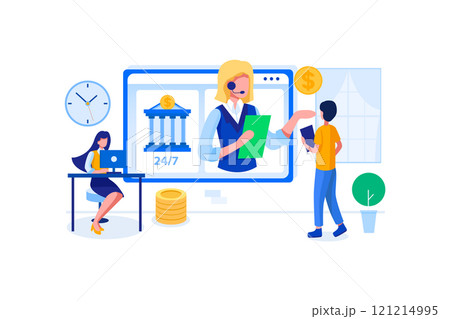 Leisure Activities Illustration concept on white background 121214995