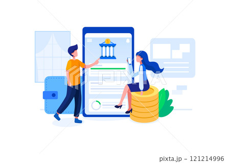 Leisure Activities Illustration concept on white background 121214996