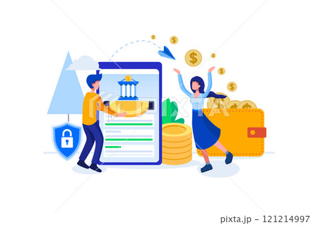 Leisure Activities Illustration concept on white background 121214997
