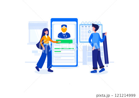 Leisure Activities Illustration concept on white background 121214999