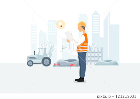 Construction service Illustration concept. Flat illustration isolated on white background Construction service Illustration concept. Flat illustration isolated on white background 121215033