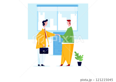 Business Activities Illustration concept. Flat illustration isolated on white background 121215045