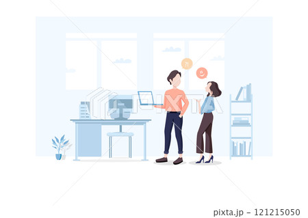 Business Activities Illustration concept. Flat illustration isolated on white background 121215050