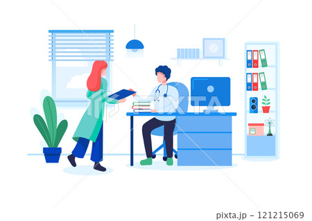 Healthcare and Medical Illustration concept on white background Healthcare and Medical Illustration concept on white background 121215069