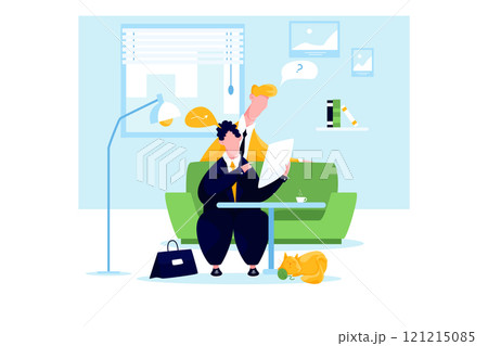 Business Startup Illustration concept. Flat illustration isolated on white background Business Startup Illustration concept. Flat illustration isolated on white background 121215085