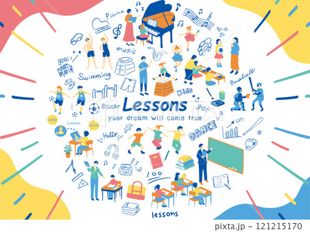 習い事を楽しむ子供たち 121215170