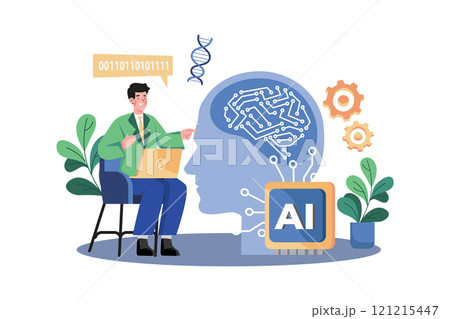 Neural networks simulate human brain for AI learning. 121215447
