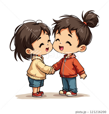 Happy Kids Holding Hands 121216200