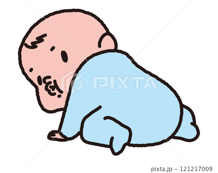 こちらを振り向く赤ちゃん 121217009