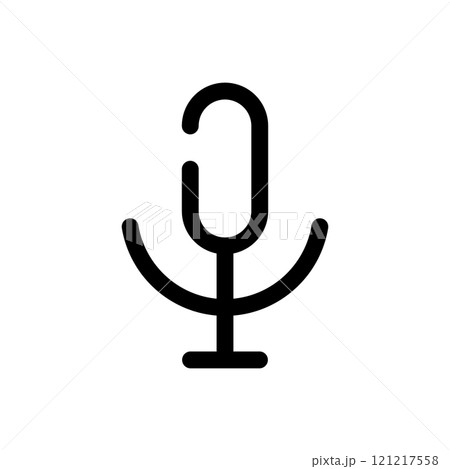マイク 音声 線画 マイク 音声 線画 121217558