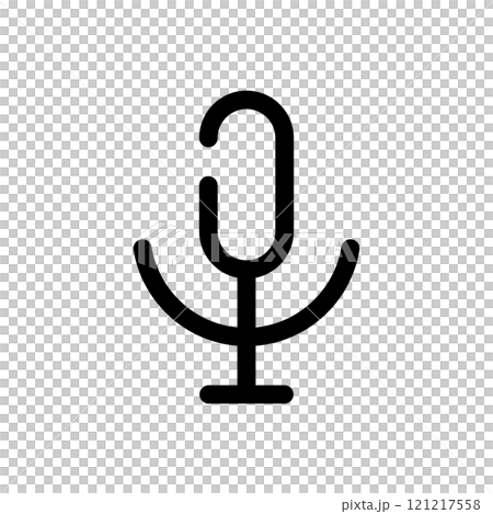 マイク 音声 線画 マイク 音声 線画 121217558
