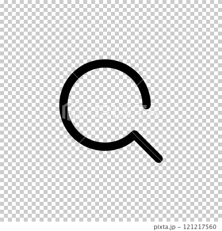 虫眼鏡 線画 虫眼鏡 線画 121217560