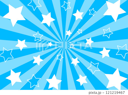 背景素材 ポップな放射線状の星柄背景 背景素材 ポップな放射線状の星柄背景 121219467