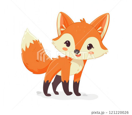 Cute fox. Forest animal. Baby character illustration Cute fox. Forest animal. Baby character illustration 121220026