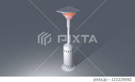 パラソル型ヒーターのイラスト パラソル型ヒーターのイラスト 121220092