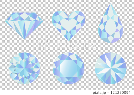 明亮式切割鑽石插畫向量素材插畫漸變 121220094