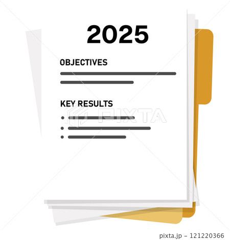 2025 objective key result OKR for company employee list of KPI key performance indicator 121220366
