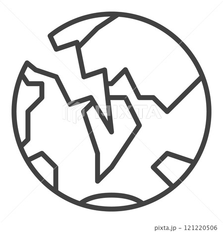 Earth Crisis vector Multipolarity icon or sign in thin line style Earth Crisis vector Multipolarity icon or sign in thin line style 121220506