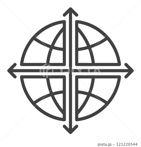 Multipolarity vector International Relations outline icon or symbol Multipolarity vector International Relations outline icon or symbol 121220544
