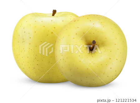 yellow apple isolated on white clipping path yellow apple isolated on white clipping path 121221534
