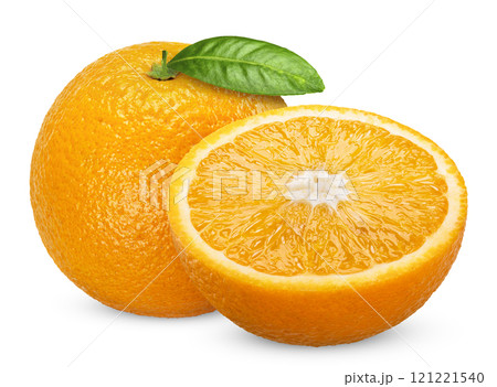 orange isolated on white clipping path 121221540