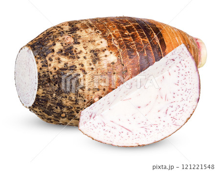 Taro isolated on the white background 121221548