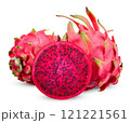 Dragon fruit isolated on white clipping path 121221561