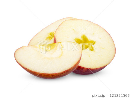 Half of apple isolated on white clipping path Half of apple isolated on white clipping path 121221565
