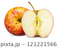 Top view apple isolated on white clipping path 121221566