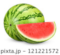 Watermelon isolated on white with clipping path 121221572