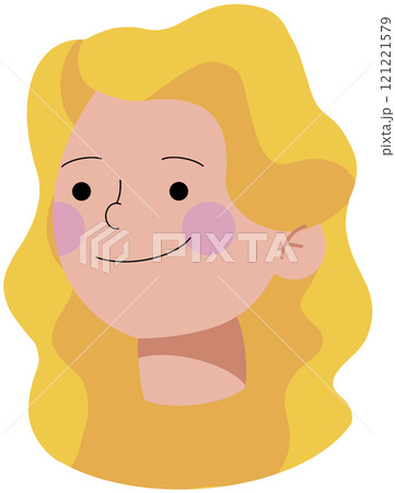 Male and Female Avatar Flat Illustration Male and Female Avatar Flat Illustration 121221579